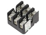 Clemă siguranţe cilindrice pentru şină DIN 60A 300V Poli 3