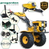 ProGARDEN Pachet Campo 873 Alpine motocultor 7CP + Prasitoare PRS20-45 + Remorca RM500T + Plug simplu + Plug bilonat/rarita + Adaptor reglabil + 2 Rot