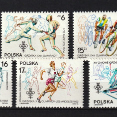 Polonia, 1984 | Jocuri Olimpice Los Angeles şi Sarajevo - Olimpiadă | MNH | aph