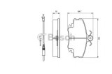 Set placute frana,frana disc DACIA LOGAN (LS) (2004 - 2016) BOSCH 0 986 467 720