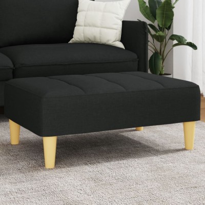 Taburet, negru, 77x55x31 cm, material textil foto