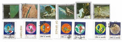 Umm al Qiwain - Marci diverse (13 buc.), 1972 - obliterate foto