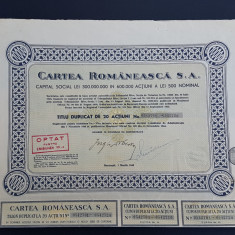 Actiune 1945 Cartea romaneasca / titlu duplicat de 20 actiuni