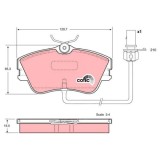TRW set placute frana, frana disc Cotec