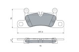 BOSCH 0 986 495 371 set placute frana,frana disc