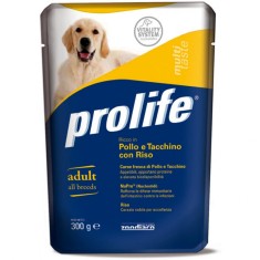 HRANA UMEDA PENTRU CAINI PREMIUM PROLIFE DOG PLIC PUI CURCAN OREZ 300 GR