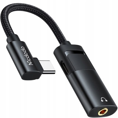 Mcdodo Adapter Usb-C Mini Jack 3,5Mm Przejści&amp;oacute;wka Kabel Aux Do Samsung Apple Dac foto