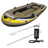 Barcă Gonflabila Fishman 350 Pentru Pescuit si Agrement, 305 x 136 x 62 cm, 2 vasle, Pompa inclusa