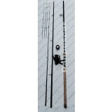 SET FEEDER Lanseta SAIMINO SENSITIVE 3,9m 50-180g + Mulineta BLACK EAGLE BE4000