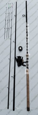 SET FEEDER Lanseta SAIMINO SENSITIVE 3,6m 50-180g + Mulineta BLACK EAGLE BE4000 foto