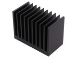 Radiator extrudat cu aripioare negru 50x95x70mm