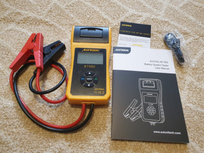 Tester universal baterii acumulatori auto 7-30V AUTOOL BT660 imprimanta termica foto