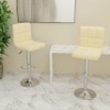 Gossi scaune de bar, 2 buc., crem, material textil