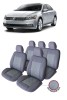 Set huse din piele perforata VW Passat B8 (2014-2022) GRI, Umbrella