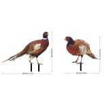 Set 2 decoratiuni de gradina, flippy, model fazani, fata-verso, multicolor