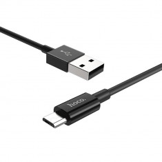 HOCO - Cablu de date (X23 Skilled) - USB-A la Micro-USB, 15W, 3A, 1.0m - Negru