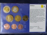 Set Euro - Probe - Vatican 2001 , 8 monede UNC, Europa