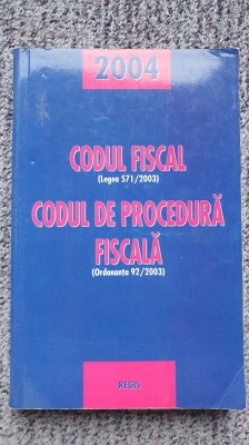 Codul fiscal (legea 571/2003), codul de procedura fiscala (92/2003), 370 pag foto