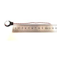 Baterie bios Laptop, CR2032, CR2032W, 1ST120, 3V, 220mAh, CDA 5X, 12cm, rosu si negru, conector regular small, 2 pini