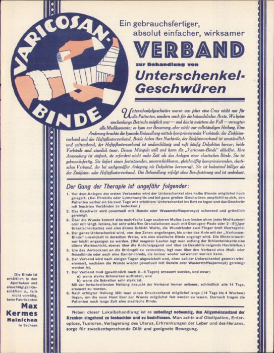 HST A1953 Reclamă medicament Germania anii 1930-1940