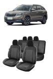 Cumpara ieftin Set huse scaune dedicate SKODA KAMIQ (2018-2023) Premium (Bancheta fractionata)