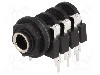 Conector jack, Jack 6,3mm, 3 contacte, mama, AMPHENOL - ACJS-PC foto