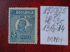 1920- Romania- Ferd. b. mic Mi275-MNH foto