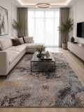 Cumpara ieftin Covor Mira 50 x 80 cm Gri Maro Polipropilena Antialergic Living Dormitor Stil Modern