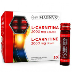 L-Carnitina Lichida 2000mg, 20 fiole, Marnys