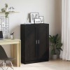VidaXL Raft pentru Cărți Stejar negru 82.5 x 30.5 x 115 cm 862516
