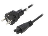 Cablu Goobay 3x0,75mm&sup2; CEE 7/7 la IEC C5 2m Negru PVC 70765