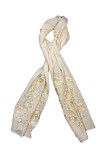 Esarfa tip marama traditionala, crem, Bumbac, Marime universala