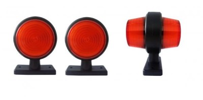 2 x LED Neon 90mm Lumina Latura Lampe Gabarit Remorca Camioane 12V Galben foto