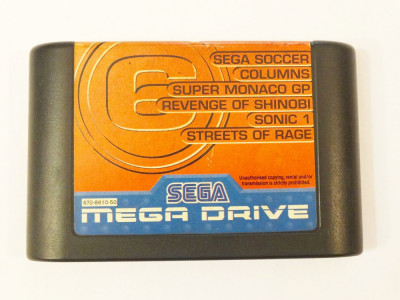 Joc SEGA Megadrive Mega Drive - 6 in 1 - M6 - 6 jocuri incluse - original foto