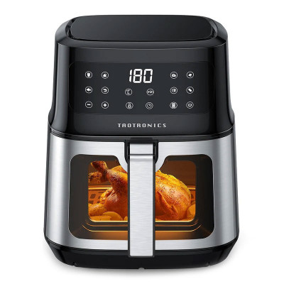 Friteuza cu aer cald, fara ulei TaoTronics TT-AF011 Air Fryer, 1200W, 5L, Control tactil, 8 Programe foto