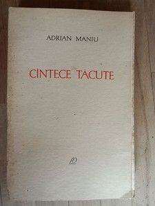 Cantece tacute- Adrian Maniu foto