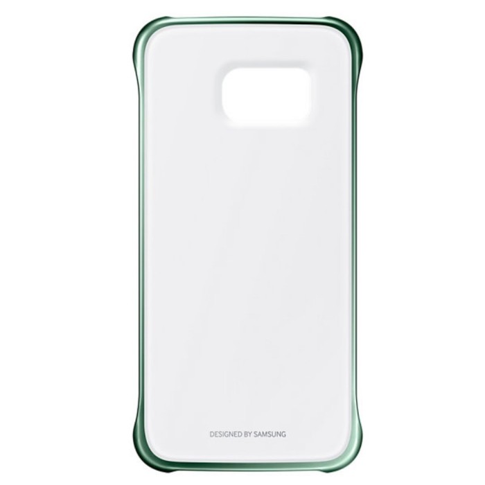 Capac de protectie Samsung Clear Cover pentru Galaxy S6 Edge, Green