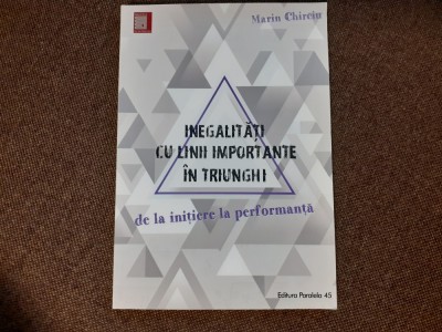 Marin Chirciu - Inegalitati cu linii importante in triunghi foto