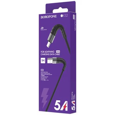 Cablu Date si Incarcare USB tip Lightning HOCO BX32, 1 m, Negru foto