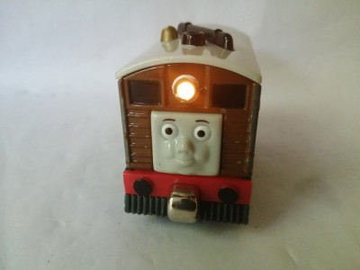 bnk jc Thomas and friends - Locomotiva Toby - Mattel 2009 - cu sunete si lumina foto