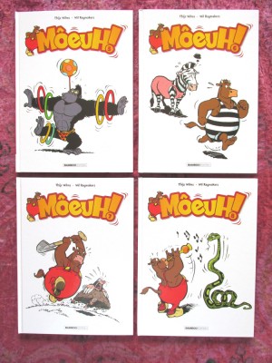 &amp;quot;MOEUH!&amp;quot;, Vol. 5, 6, 7, 8, Thijs Wilms, Wil Raymakers, 2017-2019. Benzi desenate fara text. Carti noi foto