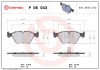 BREMBO P 06 043X XTRA LINE set placute frana,frana disc