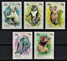 NIUE 1984 - Fauna, Marsupiale din Australia/ serie completa MNH foto
