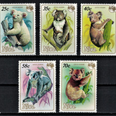 NIUE 1984 - Fauna, Marsupiale din Australia/ serie completa MNH