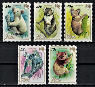 NIUE 1984 - Fauna, Marsupiale din Australia/ serie completa MNH foto