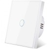 Intrerupator Touch iUni 1F, Sticla Securizata, LED Alb, 110-240V, Rezistent Umiditate/Zgarieturi, Montaj Incastrat, Interior