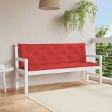 vidaXL Pernă de bancă de grădină roșu 150x(50+50)x7 cm material oxford 315022