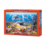 Puzzle 500 piese Dolphins Underwater, castorland