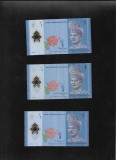Malaezia 3 x 1 ringgit semnaturi diferite, Asia