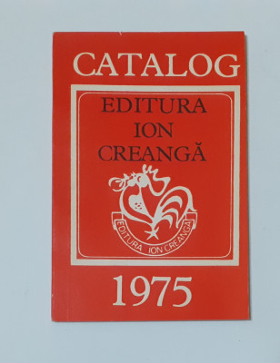 Catalog Editura Ion Creanga Pe Anul 1975 Bilingv Romana-Engleza (Poza Cuprins) foto